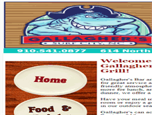 Tablet Screenshot of gallagherssurfcitybarandgrill.com